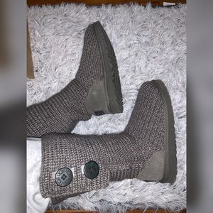 UGG Cardy fold down grey boots